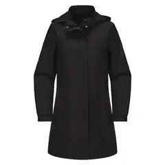 TIOZONEY - Chaqueta impermeable con capucha para mujer-Negro