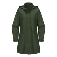 TIOZONEY - Chaqueta impermeable con capucha para mujer-Verde
