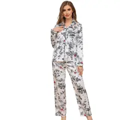 BLWOENS - Pijama de para mujeres - 2 piezas - Blanco