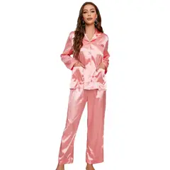 BLWOENS - Pijama de para mujeres - 2 piezas - Rosa