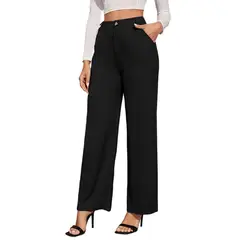 BLWOENS - Pantalones largos para mujeres - Negro
