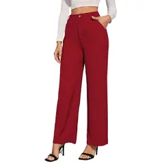 BLWOENS - Pantalones largos para mujeres - Rojo