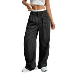 BLWOENS - Pantalones largos para mujeres - Negro