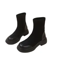 BLWOENS - Zapatos BOTAS cortas de invierno para mujeres - Negro
