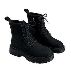 BLWOENS - Zapatos BOTAS cortas de invierno para mujeres - Negro