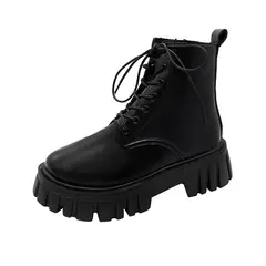BLWOENS - Zapatos BOTAS cortas de invierno para mujeres - Negro
