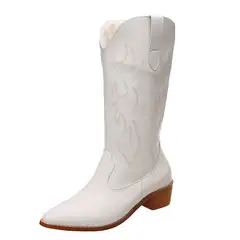 BLWOENS - Zapatos BOTAS largas de invierno para mujeres - Blanco