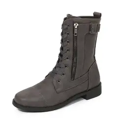 BLWOENS - Zapatos BOTAS largas de invierno para mujeres - Gris