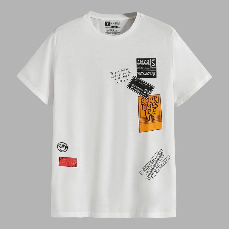 Polo Hombre Estampado Rock