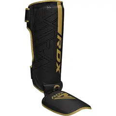 RDX - Canilleras con Empeine para Muay Thai y MMA Kara F6 Dorado-L