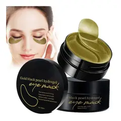 GENERICO - Mascarilla de Hidrogel con Perla Negra y Oro para Ojos