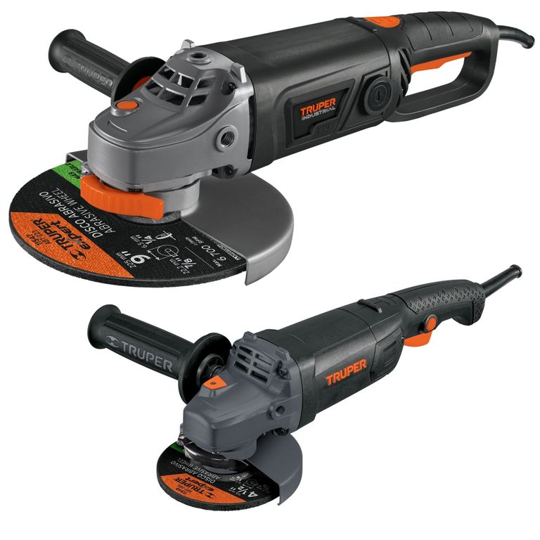 Combo amoladora industrial 9" 2000 W, 4-1/2" 1250 W INDUSTRIAL