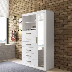 R&R MUEBLES - Cómoda Moderna Eira Blanco