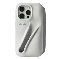 RHODE - Funda de silicona Gris para brillo de labios en iPhone 16 Pro Max
