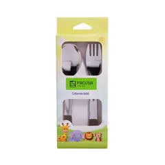 FACUSA - Set de Cubiertos para Bebé x 2 Piezas Modelo Simba
