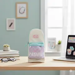 GENERICO - Cartuchera kawaii Crema