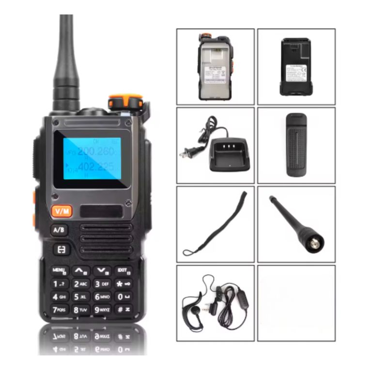 Walkie Talkie Radio Transmisor Receptor 16 canales 400-470MHz 2200 mAh