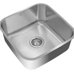 GENERICO - Lavadero para Cocina en Acero Inoxidable Cuadrado 40x40x17cm