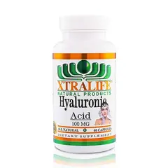XTRALIFE NATURAL PRODUCTS - Ácido Hialurónico - Hidratación y Juventud (60 Cápsulas) - Xtralife