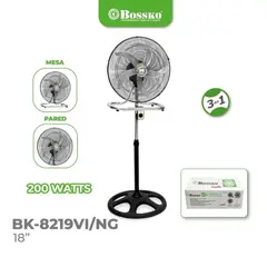 BOSSKO - Ventilador 3 En 1 Motor De 200W