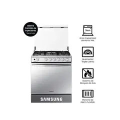 SAMSUNG - Cocina a Gas NX52T7322PS, 5 hornillas