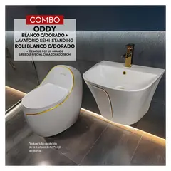 STONE - COMBO ODDY BD + LAVATORIO ROLI BD+ DESAGUE POP UP SREBOSE PBOWL