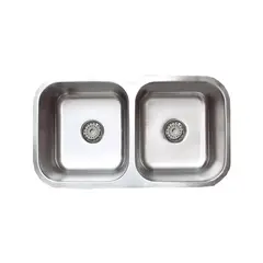 FRATELLI - Lavadero de Cocina Doble en Acero 86x46x19cm