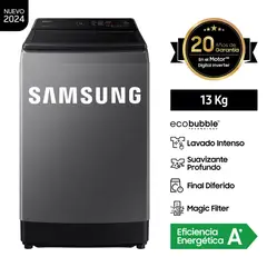SAMSUNG - LAVADORA ECOBUBBLE 13KG WA13CG5441BDPE GRIS