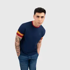 CONUNDRA CLOTHING - Polo Azul100% Algodón Pima doble Rib