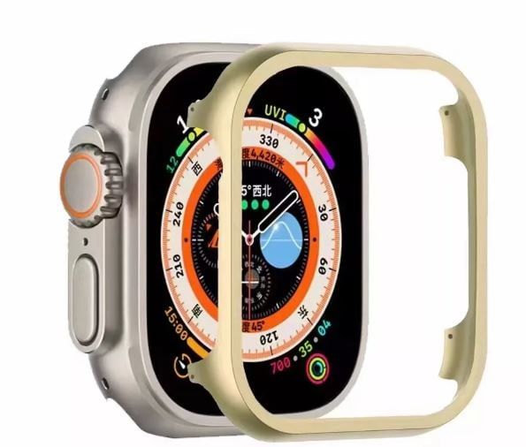 BUMPER PARA APPLE WATCH METAL DORADO 45 MM