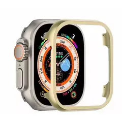 GENERICO - BUMPER PARA APPLE WATCH METAL DORADO 45 MM