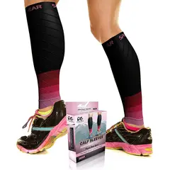 GENERICO - Pantorrilleras Mangas de Compresion Soporte Deportivas Runing Fucsia