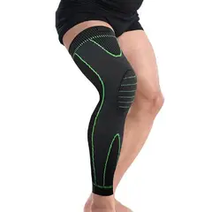 GENERICO - Rodillera Pantorrillera Completa Larga de Compresion Deportiva Verde