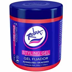 GENERICO - Gel Fijador de cabello Rolda Styling Rojo 1000g - Sin Alcohol