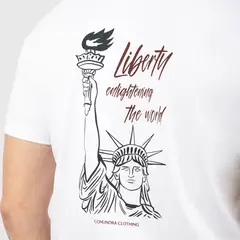 CONUNDRA CLOTHING - Polo Blanco Liberty 100% Algodón Jersey