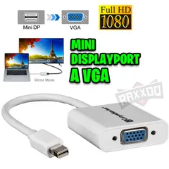 GENERICO - Adaptador mini displayport dp a vga 1080p convertidor mac macbook