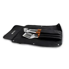 FACUSA - SET DE UTENSILIOS X 03 BBQ CON MANDIL - 224003001