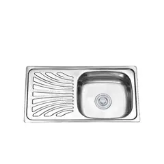 XM - LAVADERO DE COCINA DE ACERO CON ESCURRIDERO WLS7540G