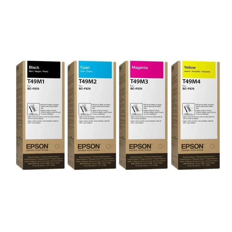 Juego de Tintas T49M para sublimar PLOTTER F570 Y F170