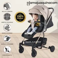 BEAUTIFUL - Coche Mecedora Maleta de Lujo «ROCKING PRIME» Beige