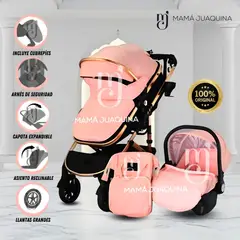 VOYAGE - Coche Moisés Travel System «THORINE PLUS» Porta Bebé Pink