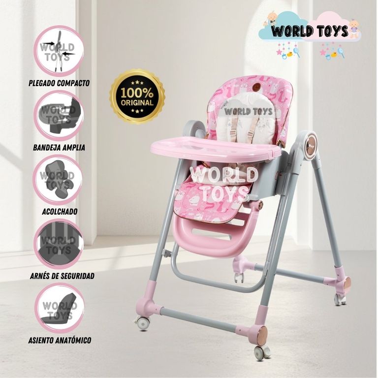 Silla de Comer Edición Limitada «LITTLE ZOO» Pink