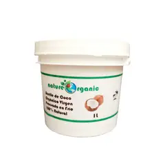 NATURE ORGANIC - Aceite de Coco Virgen Balde 1 Litro