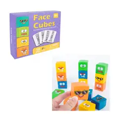 GENERICO - Juego Didáctico Cubos Divertidos Emociones para Niños
