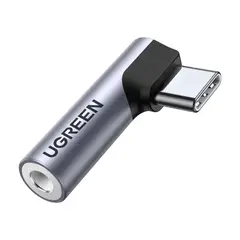 UGREEN - Adaptador tipo C a Jack 35mm 90grados para Xiaomi Hauwei