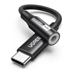 UGREEN - Adaptador Jack a Tipo C Alta Resolucion 32bit 384KHz HiFi DAC