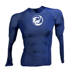 AQUA&MODA - LICRA CON PROTECCIÓN UV AQUAMODA LAMDEAH DELFÍN AZUL HOMBRE LOGO BLANCO REFLECTIVO