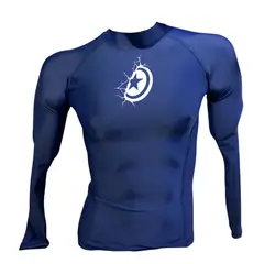 AQUA&MODA - LICRA CON PROTECCIÓN UV AQUAMODA LAMPLAMAH PLUS AMÉRICA AZUL HOMBRE LOGO BLANCO REFLECTIVO