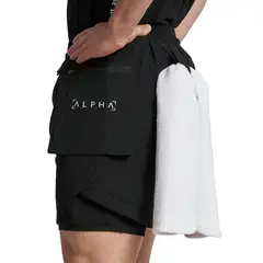 ALPHA FIT - Short deportivo Hombre - Short gym - Ropa deportiva hombre gimnasio