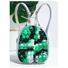 GENERICO - Mini Mochila Bolso Popit Color Gris